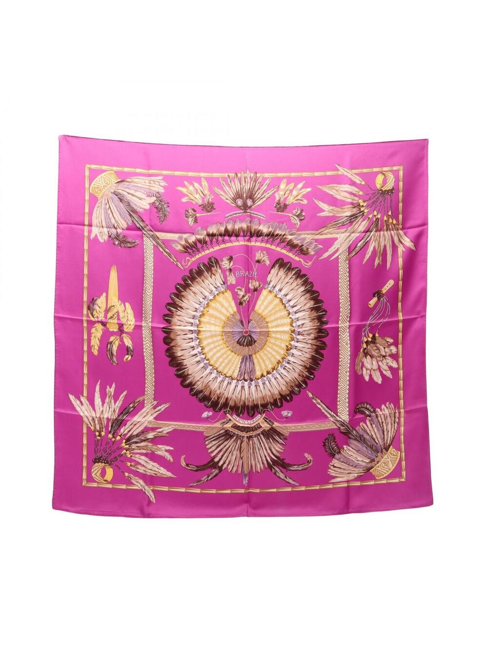 Hermes Carre 90 Brazil Scarf Stole Wrap #361440H38B